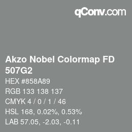 Code couleur: Akzo Nobel Colormap FD - 507G2 | qconv.com
