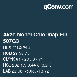 Color code: Akzo Nobel Colormap FD - 507G3 | qconv.com