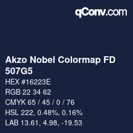 Código de color: Akzo Nobel Colormap FD - 507G5 | qconv.com