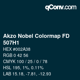 Color code: Akzo Nobel Colormap FD - 507H1 | qconv.com