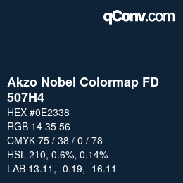 Color code: Akzo Nobel Colormap FD - 507H4 | qconv.com