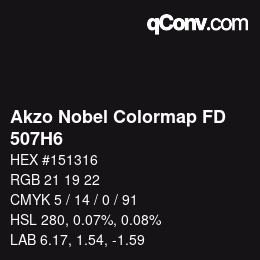 Farbcode: Akzo Nobel Colormap FD - 507H6 | qconv.com