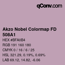 Color code: Akzo Nobel Colormap FD - 508A1 | qconv.com