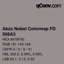 Color code: Akzo Nobel Colormap FD - 508A3 | qconv.com