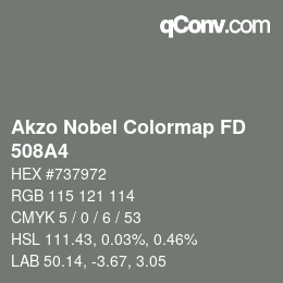 Color code: Akzo Nobel Colormap FD - 508A4 | qconv.com