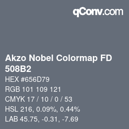 Code couleur: Akzo Nobel Colormap FD - 508B2 | qconv.com