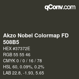 Color code: Akzo Nobel Colormap FD - 508B5 | qconv.com