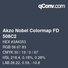 カラーコード: Akzo Nobel Colormap FD - 508C2 | qconv.com
