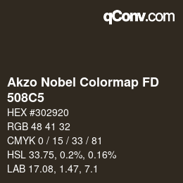 Color code: Akzo Nobel Colormap FD - 508C5 | qconv.com