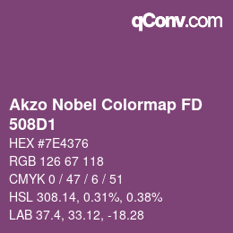 Code couleur: Akzo Nobel Colormap FD - 508D1 | qconv.com