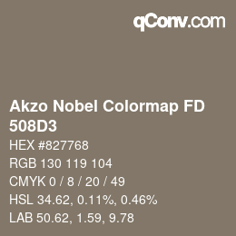 Farbcode: Akzo Nobel Colormap FD - 508D3 | qconv.com