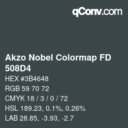 Farbcode: Akzo Nobel Colormap FD - 508D4 | qconv.com