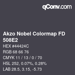 Farbcode: Akzo Nobel Colormap FD - 508E2 | qconv.com