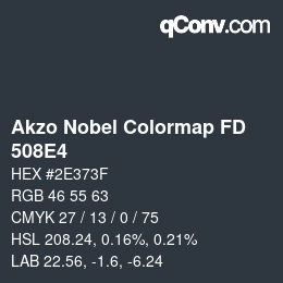 Color code: Akzo Nobel Colormap FD - 508E4 | qconv.com