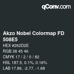 Color code: Akzo Nobel Colormap FD - 508E5 | qconv.com