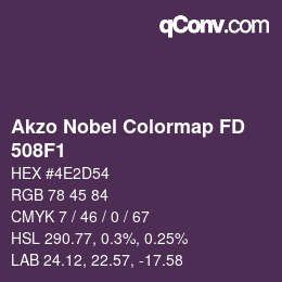 Color code: Akzo Nobel Colormap FD - 508F1 | qconv.com