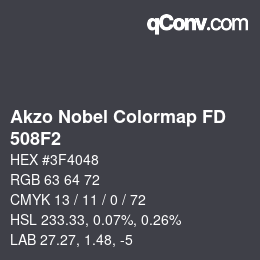 Farbcode: Akzo Nobel Colormap FD - 508F2 | qconv.com
