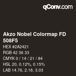 Color code: Akzo Nobel Colormap FD - 508F5 | qconv.com