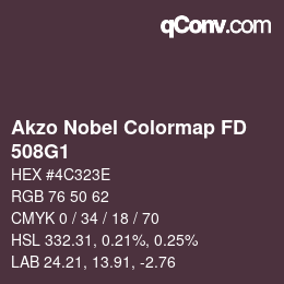 Color code: Akzo Nobel Colormap FD - 508G1 | qconv.com