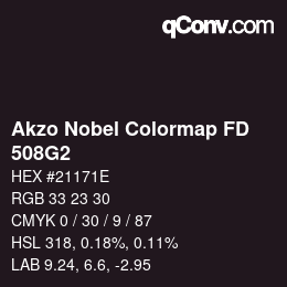 Color code: Akzo Nobel Colormap FD - 508G2 | qconv.com