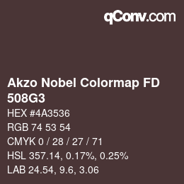 Farbcode: Akzo Nobel Colormap FD - 508G3 | qconv.com