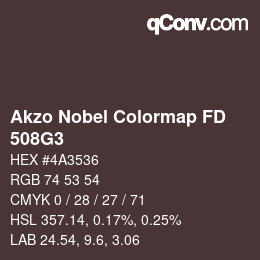 Código de color: Akzo Nobel Colormap FD - 508G3 | qconv.com