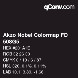 Color code: Akzo Nobel Colormap FD - 508G5 | qconv.com