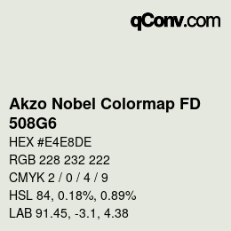 カラーコード: Akzo Nobel Colormap FD - 508G6 | qconv.com