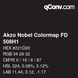 Farbcode: Akzo Nobel Colormap FD - 508H1 | qconv.com