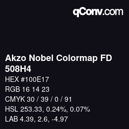 Code couleur: Akzo Nobel Colormap FD - 508H4 | qconv.com