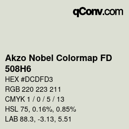Color code: Akzo Nobel Colormap FD - 508H6 | qconv.com
