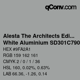 Farbcode: Alesta The Architects Edition - White Aluminium SD301C7900620 | qconv.com