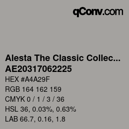 カラーコード: Alesta The Classic Collection - AE20317062225 | qconv.com