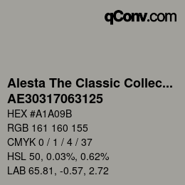 カラーコード: Alesta The Classic Collection - AE30317063125 | qconv.com