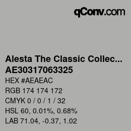 カラーコード: Alesta The Classic Collection - AE30317063325 | qconv.com