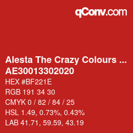 Código de color: Alesta The Crazy Colours Collection - AE30013302020 | qconv.com