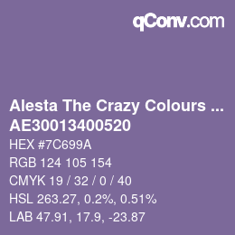 Código de color: Alesta The Crazy Colours Collection - AE30013400520 | qconv.com