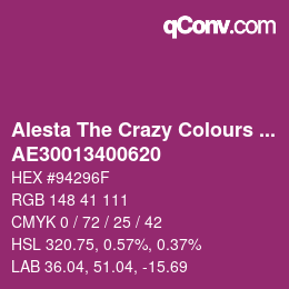 Código de color: Alesta The Crazy Colours Collection - AE30013400620 | qconv.com