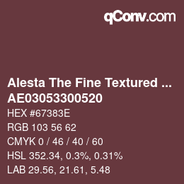 Código de color: Alesta The Fine Textured Collection - AE03053300520 | qconv.com