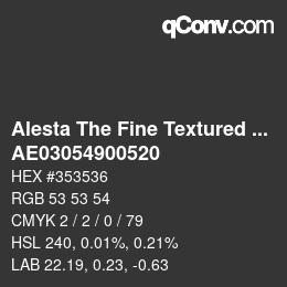 Code couleur: Alesta The Fine Textured Collection - AE03054900520 | qconv.com