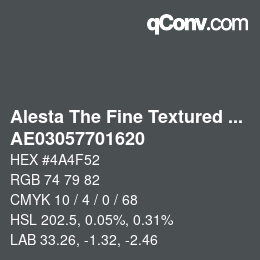 Código de color: Alesta The Fine Textured Collection - AE03057701620 | qconv.com