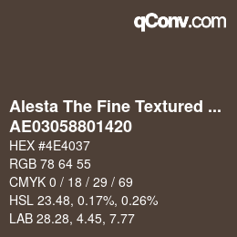 颜色代码: Alesta The Fine Textured Collection - AE03058801420 | qconv.com