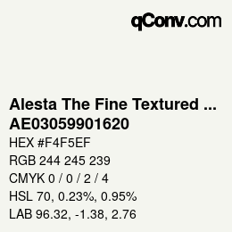 Código de color: Alesta The Fine Textured Collection - AE03059901620 | qconv.com