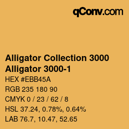 Farbcode: Alligator Collection 3000 - Alligator 3000-1 | qconv.com