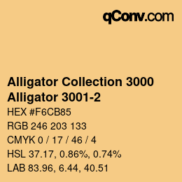 カラーコード: Alligator Collection 3000 - Alligator 3001-2 | qconv.com