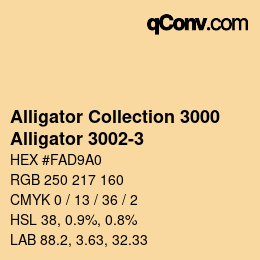 Código de color: Alligator Collection 3000 - Alligator 3002-3 | qconv.com