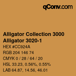 カラーコード: Alligator Collection 3000 - Alligator 3020-1 | qconv.com