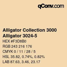 Código de color: Alligator Collection 3000 - Alligator 3024-5 | qconv.com