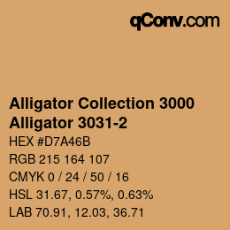 カラーコード: Alligator Collection 3000 - Alligator 3031-2 | qconv.com