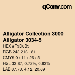 カラーコード: Alligator Collection 3000 - Alligator 3034-5 | qconv.com